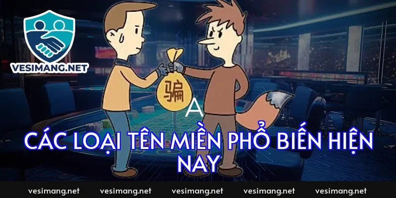 Các loại tên miền phổ biến hiện nay