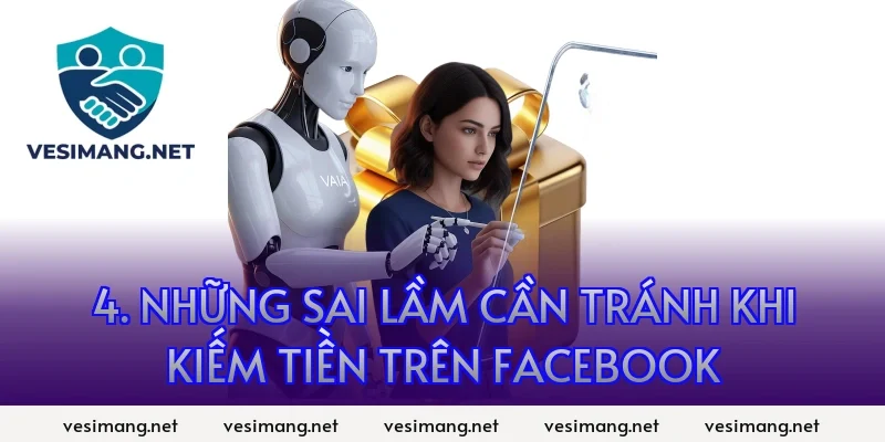 4. Những sai lầm cần tránh khi kiếm tiền trên Facebook